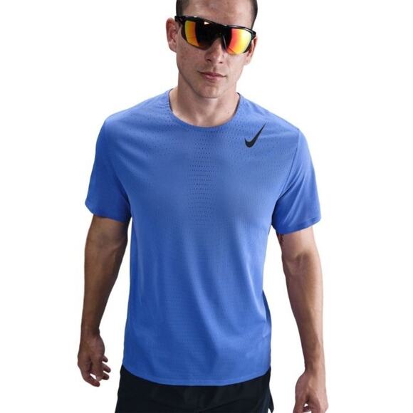 Mens Size 2XL Nike Running Shirt Blue AeroSwift ADV Xxl Dri-Fit HJ3377-411 - Picture 2 of 6
